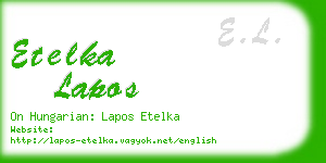 etelka lapos business card